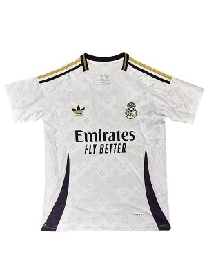 Real madrid maglia speciale bianca lv uniforme da calcio abbigliamento sportivo da uomo kit da calcio maglietta superiore 2024-2025