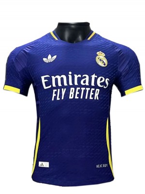 Real madrid maglia versione speciale giocatore blu uniforme da calcio abbigliamento sportivo da uomo kit da calcio maglietta superiore 2024-2025