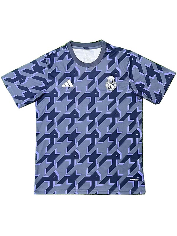 Real madrid maglia da allenamento uniforme da calcio da uomo blu scuro abbigliamento sportivo maglia top kit 2024-2025