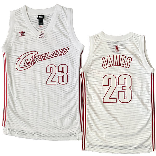 Cleveland Cavaliers LeBron James 23 jersey men's white the city basketball uniform swingman limited edition vest