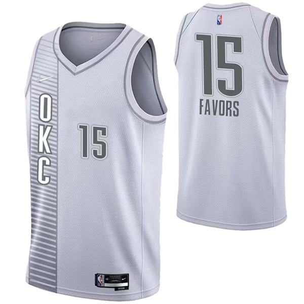 Oklahoma City Thunder 15 Favors jersey gray basketball uniform swingman kit limited edition shirt 2022-2023