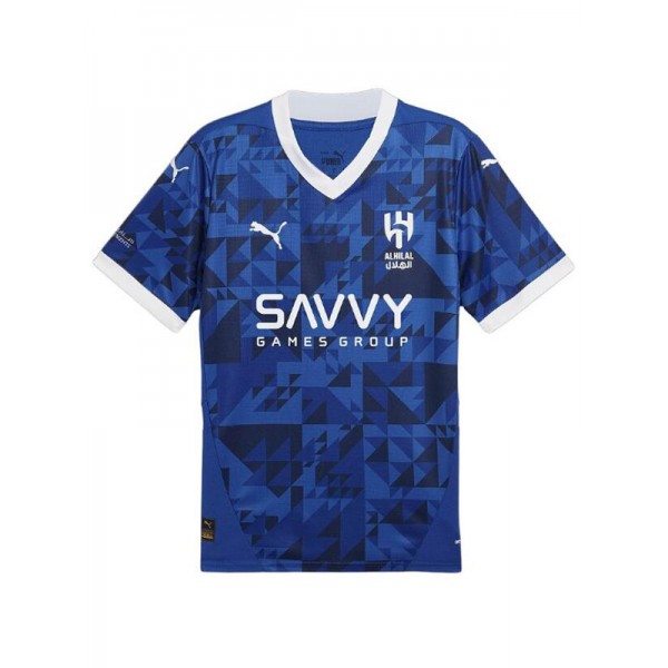 Al-Hilal Saudi FC maglia da casa uniforme da calcio per adulti maglia sportiva top prima maglia da calcio maschile 2024-2025