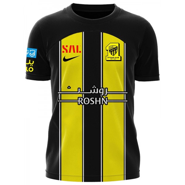 AL-Ittihad maglia da casa prima maglia da calcio per abbigliamento sportivo da uomo divisa da calcio 2023-2024