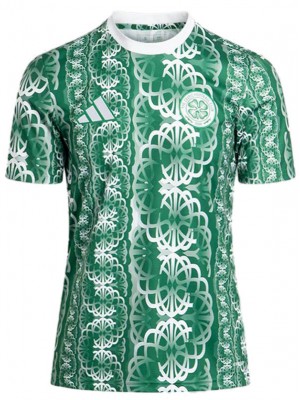 Celtic maglia da allenamento pre-partita uniforme da calcio verde kit da calcio da uomo top maglietta sportiva 2024-2025