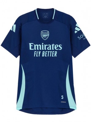 Arsenal maglia da allenamento pre-partita uniforme da calcio kit da calcio blu da uomo top maglietta sportiva 2024-2025