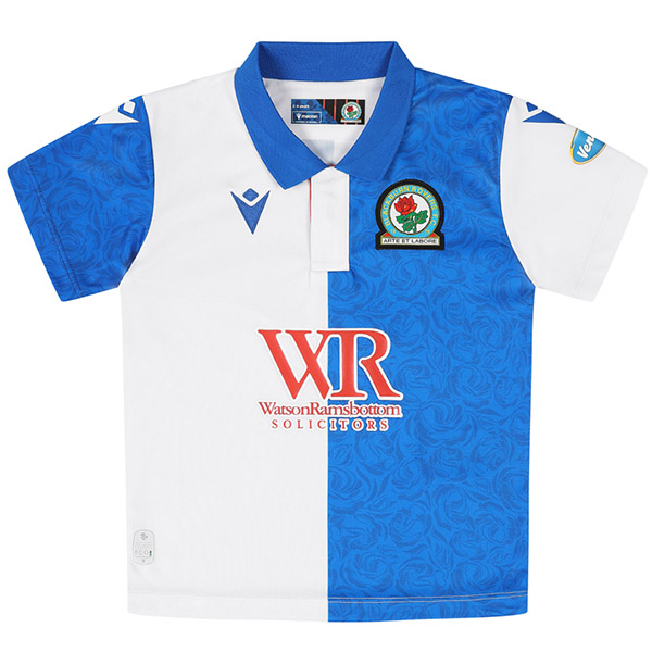 Blackburn Rovers Macron maglia da calcio per la casa uniforme da calcio prima maglia da calcio da uomo top maglietta sportiva 2024-2025