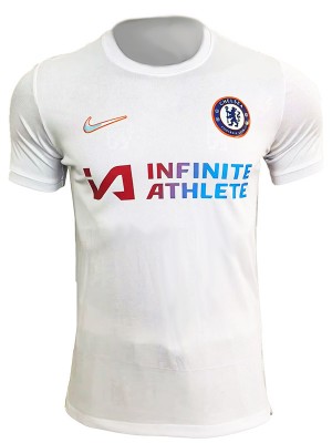 Chelsea maglia da allenamento pre-partita uniforme da calcio bianca kit da calcio da uomo top maglietta sportiva 2024-2025