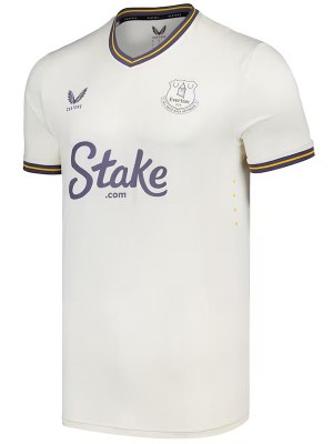 Everton terza maglia uniforme da calcio uomo terza maglia da calcio abbigliamento sportivo top shirt 2024-2025