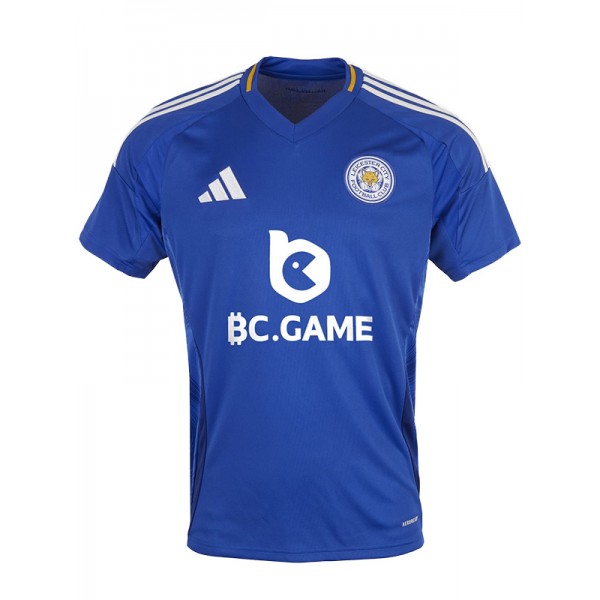 Leicester city maglia da casa uniforme da calcio per adulti maglia sportiva prima divisa da calcio maschile 2024-2025