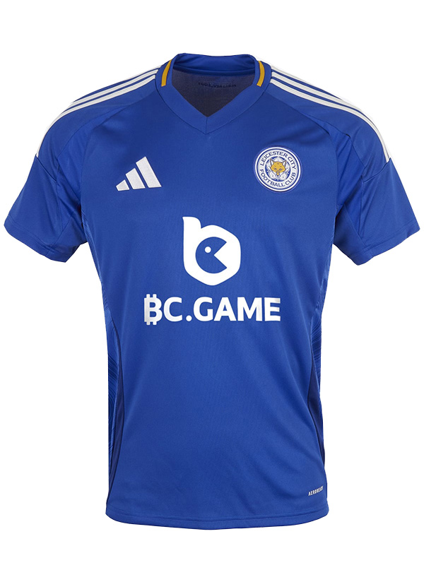 Leicester city maglia da casa uniforme da calcio per adulti maglia sportiva prima divisa da calcio maschile 2024-2025