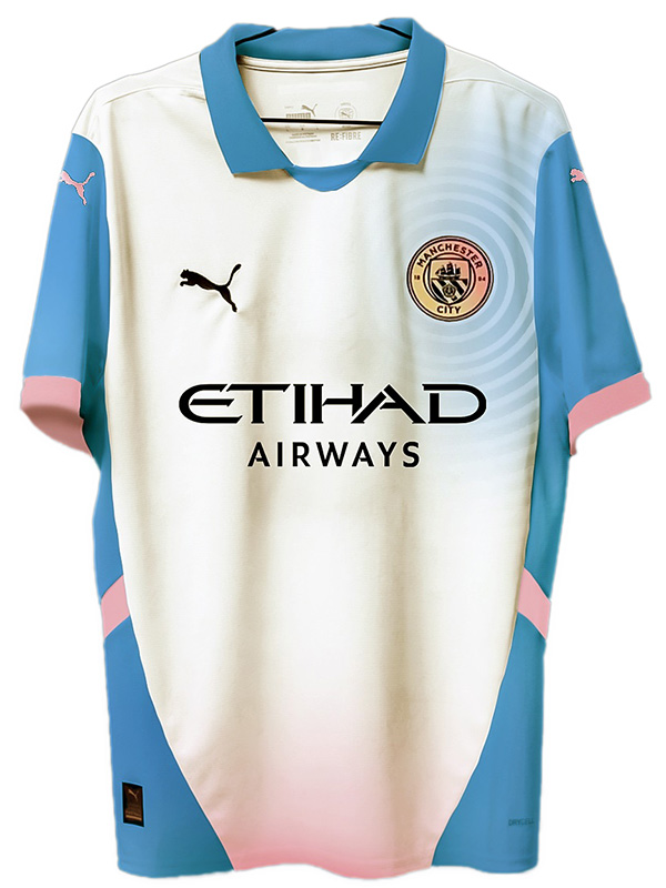 Manchester city quarta maglia uniforme da calcio per adulti maglietta sportiva da calcio quarta maglia da uomo 2024-2025