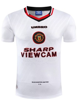 Manchester united maglia retrò da trasferta divisa da calcio vintage seconda maglia da calcio sportswear uomo 1996-1997