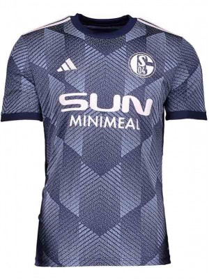 Schalke 04 terza maglia uniforme da calcio uomo terza maglia da calcio abbigliamento sportivo top shirt 2024-2025