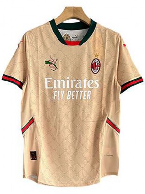 AC Milan x 125° anniversario versione giocatore maglia da calcio speciale uniforme oro abbigliamento sportivo da uomo kit da calcio maglietta superiore 2024-2025