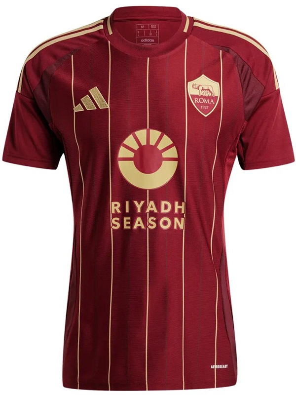 AS Roma maglia da casa uniforme da calcio prima divisa sportiva da uomo kit da calcio maglia superiore 2024-2025