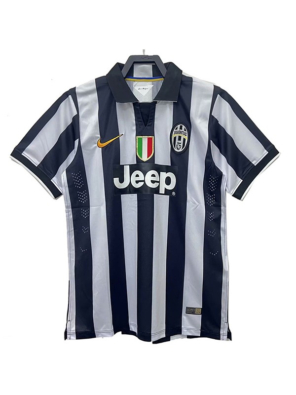 Juventus maglia retrò casalinga prima maglia da calcio sportiva da uomo dell'uniforme da calcio 2014-2015