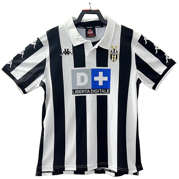 Juventus maglia retrò casalinga uniforme vintage da calcio prima maglia sportiva da calcio da uomo 1998-1999