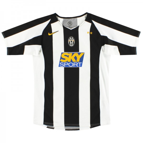 Juventus maglia retrò casalinga uniforme vintage da calcio prima maglia da calcio per abbigliamento sportivo da uomo 2004-2005