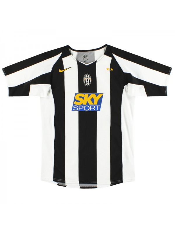 Juventus maglia retrò casalinga uniforme vintage da calcio prima maglia da calcio per abbigliamento sportivo da uomo 2004-2005