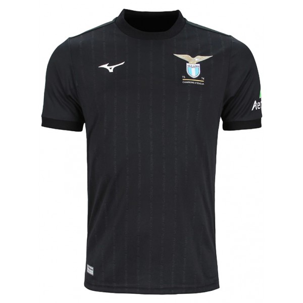 Lazio maglia da calcio per l'abbigliamento sportivo da uomo nera dell'uniforme da calcio del 50° anniversario della maglia sportiva 2024