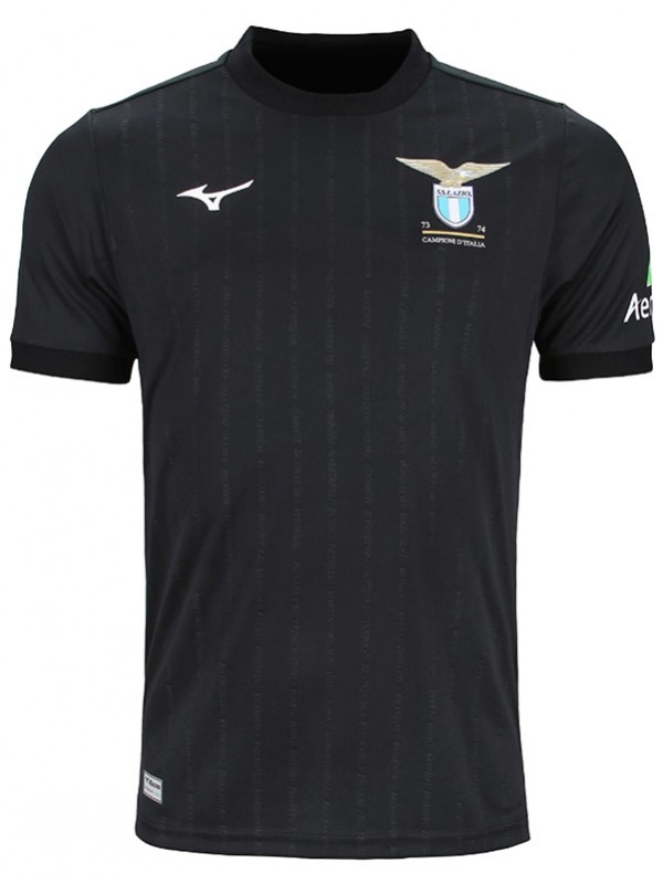 Lazio maglia da calcio per l'abbigliamento sportivo da uomo nera dell'uniforme da calcio del 50° anniversario della maglia sportiva 2024