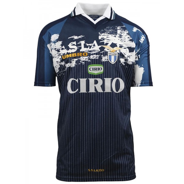 Lazio maglia da calcio retrò da trasferta, uniforme vintage da uomo, seconda divisa sportiva da calcio, maglietta superiore 1996-1997