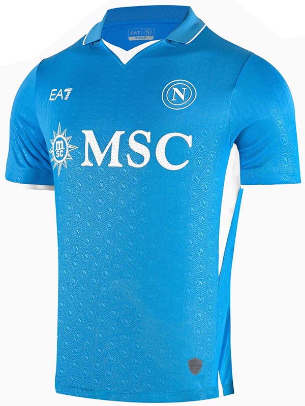 Napoli maglia da casa uniforme da calcio prima divisa sportiva da uomo kit da calcio maglia superiore 2024-2025