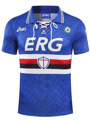 Sampdoria maglia retrò casalinga divisa da calcio vintage prima maglia da calcio sportswear da uomo 1994-1995