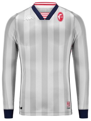 SSC Bari maglia a maniche lunghe per la casa uniforme da calcio prima maglia da calcio per abbigliamento sportivo da uomo 2024-2025