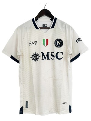 SSC Napoli maglia speciale maglia bianca uniforme da calcio abbigliamento sportivo da uomo maglia top 2024-2025