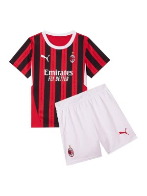 AC milan maglia da casa bambini kit calcio maglia calcio prima maglia bambini divise giovanili 2024-2025