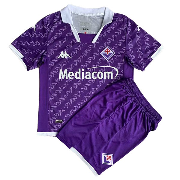 ACF Fiorentina maglia da casa per bambini   calcio bambini prima maglia da calcio mini uniformi giovanili 2023-2024