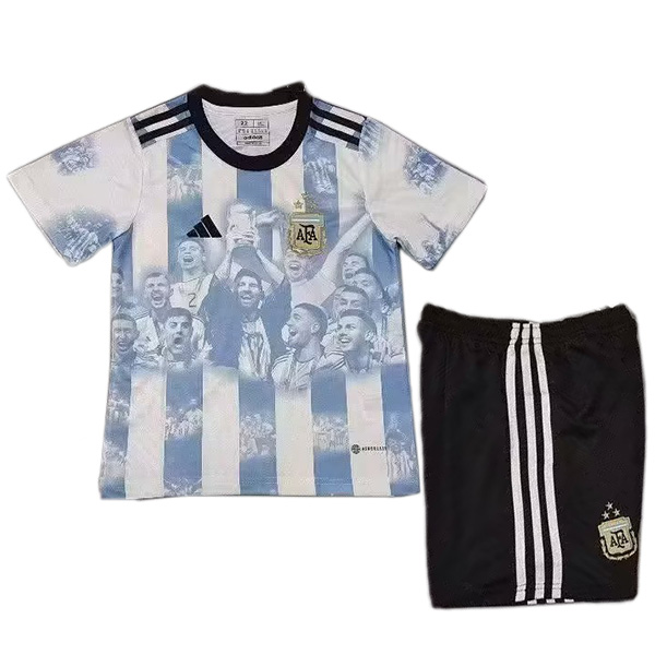 Argentina champion edition maglia da calcio per bambini maglia da calcio per bambini mini uniformi giovanili 2023-2024