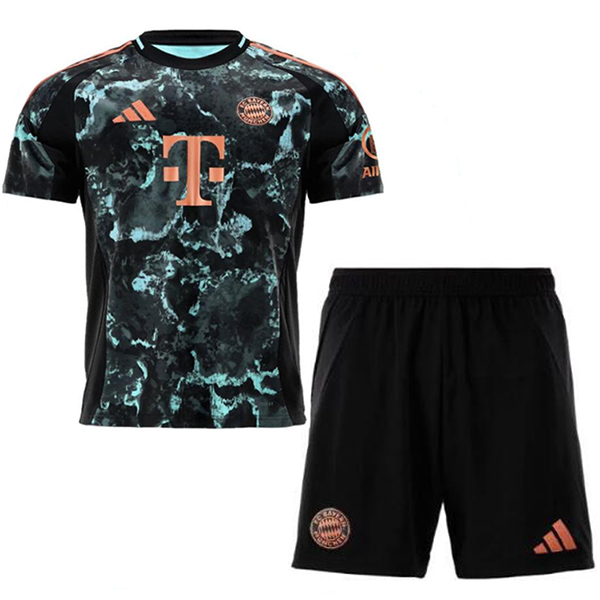 Bayern munich terzo kit per bambini maglia da calcio per neonati bambini terza maglia da calcio mini uniformi per giovani 2024-2025