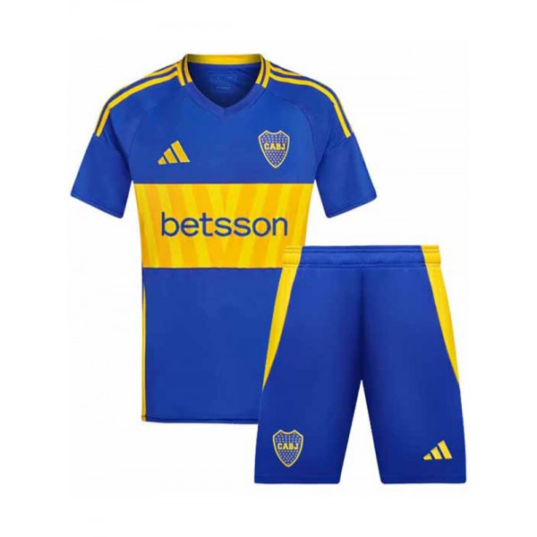 Boca juniors kit casa bambini maglia da calcio enfant maglia da calcio first children uniformi giovanili 2024-2025