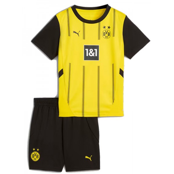 Borussia Dortmund kit per bambini da casa maglia da calcio per neonati maglia da calcio per bambini prima divisa da calcio mini uniformi per giovani 2024-2025