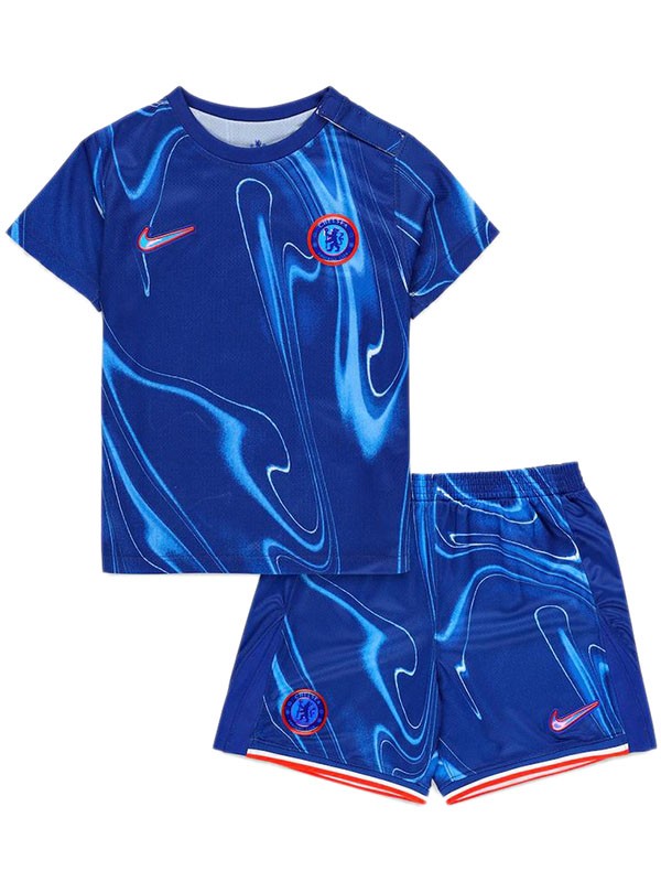 Chelsea kit per bambini da casa maglia da calcio per neonati maglia da calcio per bambini prima divisa da calcio mini uniformi per giovani 2024-2025