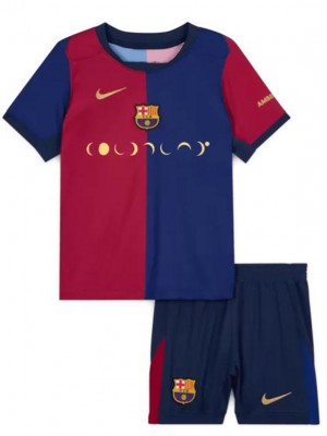 FC Barcelona x Coldplay maglia da calcio per bambini da casa kit da calcio per bambini prima maglia da calcio mini uniformi giovanili 2024-2025