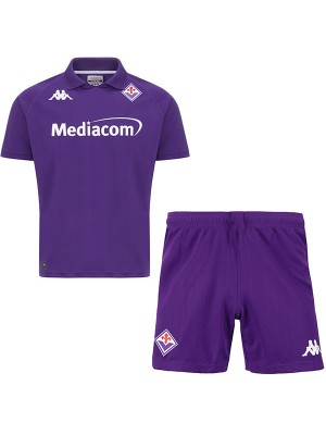 Fiorentina bambini da casa kit per maglia da calcio per neonati maglia da calcio per bambini prima divisa da calcio per ragazzi 2024-2025