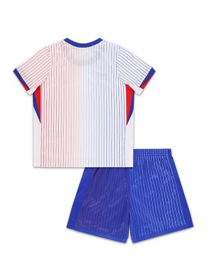 France maglia da trasferta per bambini  Maglia da calcio per bambini seconda maglia da calcio divise giovanili 2024-2025 