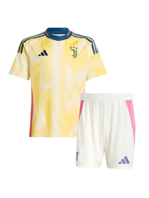 Juventus maglia da trasferta per bambini kit da calcio bambini 2ed mini maglia da calcio uniformi giovanili 2024-2025