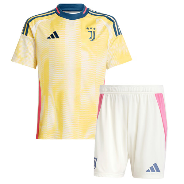 Juventus maglia da trasferta per bambini kit da calcio bambini 2ed mini maglia da calcio uniformi giovanili 2024-2025