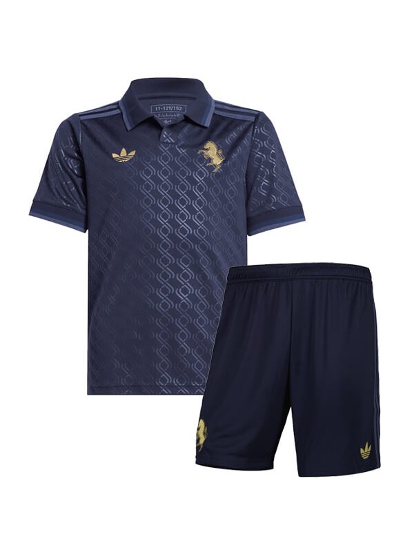 Juventus terza maglia bambini kit calcio bambini terza maglia calcio mini uniformi giovanili 2024-2025