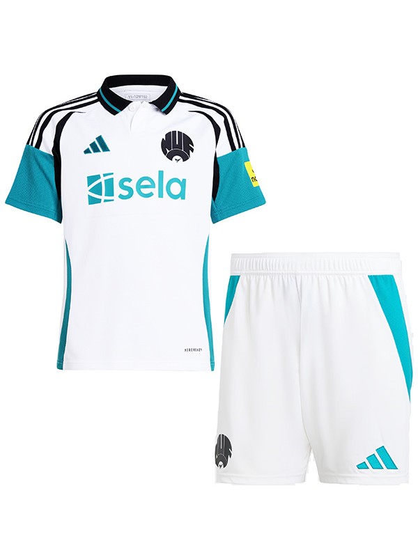 Newcastle united terzo kit per bambini maglia da calcio per neonati bambini terza maglia da calcio mini uniformi per giovani 2024-2025