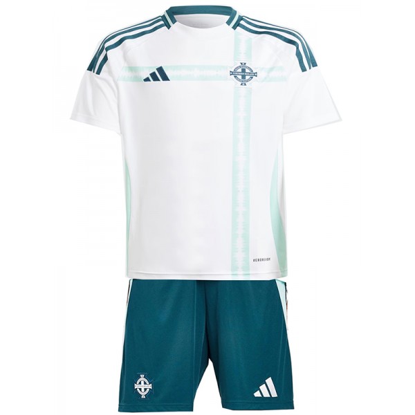 Northern Ireland maglia da calcio per bambini seconda maglia da calcio per bambini mini uniformi giovanili 2024 Euro Cup