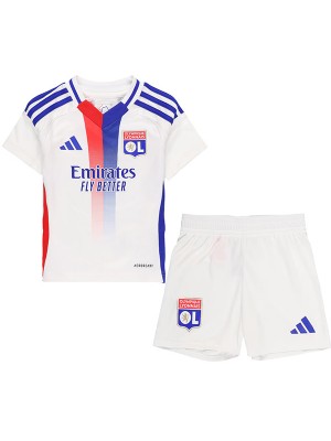 Olympique lyon bambini da casa kit per maglia da calcio per neonati maglia da calcio per bambini prima divisa da calcio mini uniformi per giovani 2024-2025