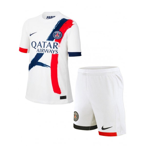 Paris saint germain bambini in trasferta maglia kit per da calcio per neonati seconda maglia da calcio per bambini divise giovanili 2024-2025