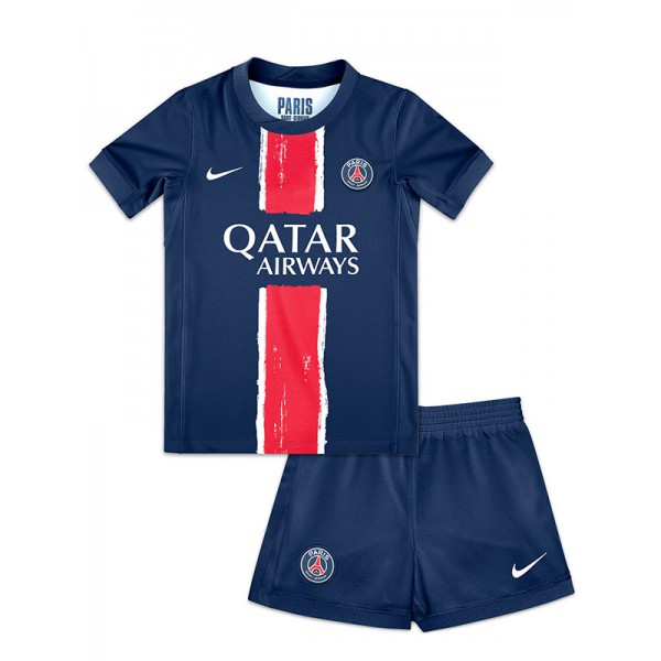 Paris saint-germain maglia da casa per bambini kit da calcio per bambini prima mini maglia da calcio uniformi giovanili 2024-2025