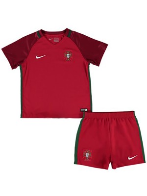 Portugal maglia retrò per bambini kit da calcio vintage prima mini maglia da calcio per bambini divise giovanili 2016-2017