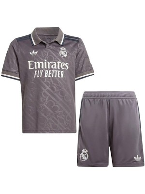 Real madrid terzo kit per bambini maglia da calcio per neonati bambini terza maglia da calcio mini uniformi per giovani 2024-2025